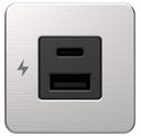 SCANSTRUT Double USB-A + USB-C Tile