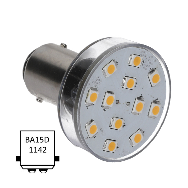 NauticLed Ba15D-R12-WW