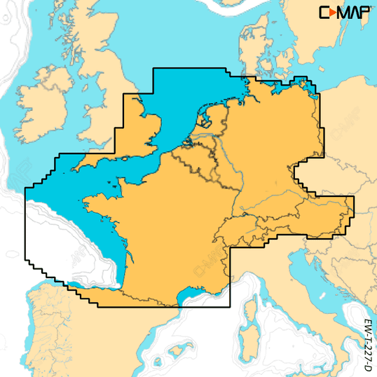 [SRM-EW-T-227-D-MS] C-MAP DISCOVER X - North-West Europe