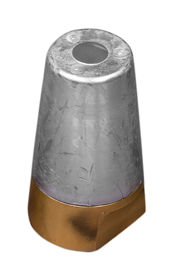 [TA00410AL] Radice propellermoer met conische aluminium anode
