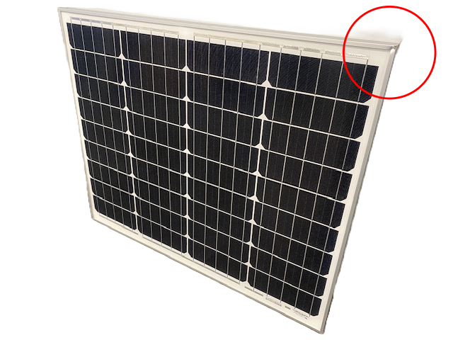 [VISPM040551200-OUTLE] Zonnepaneel 55W-12V (klein deukje in de hoek)