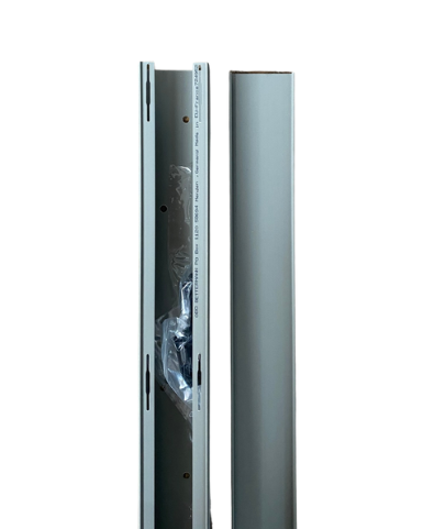 [HBB1064] PVC-kabelkoker 40x60mm met gesloten zijwand grijs (incl. deksel)