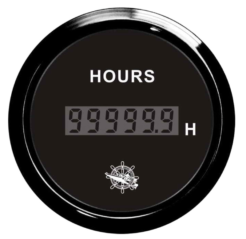 Osculati digital hour counter black/black