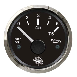 Osculati oil pressure indicator 0/5 bar black/glossy