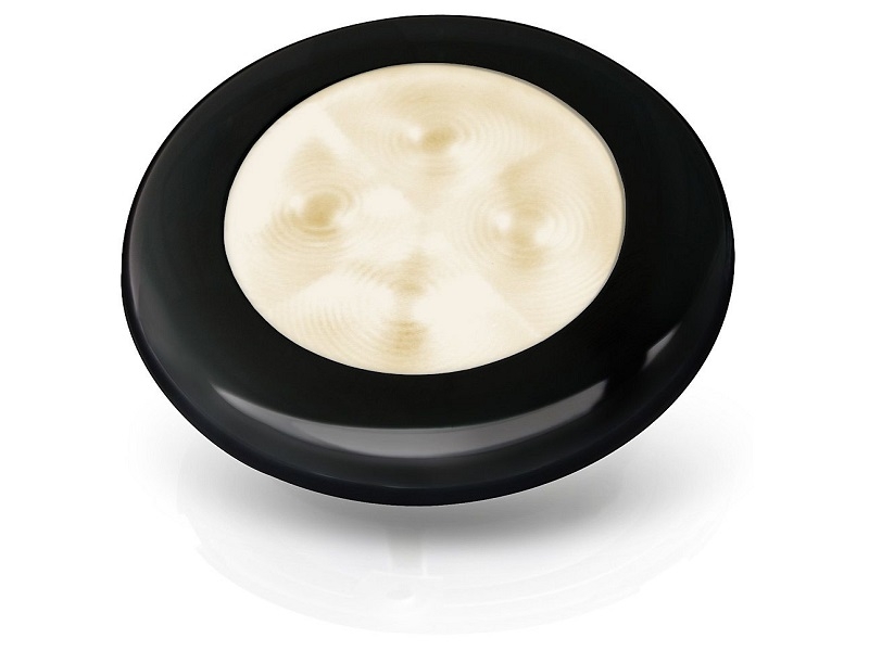 [HM0501-251] Hella marine - zwart led licht - rond sl warm wit - 24V